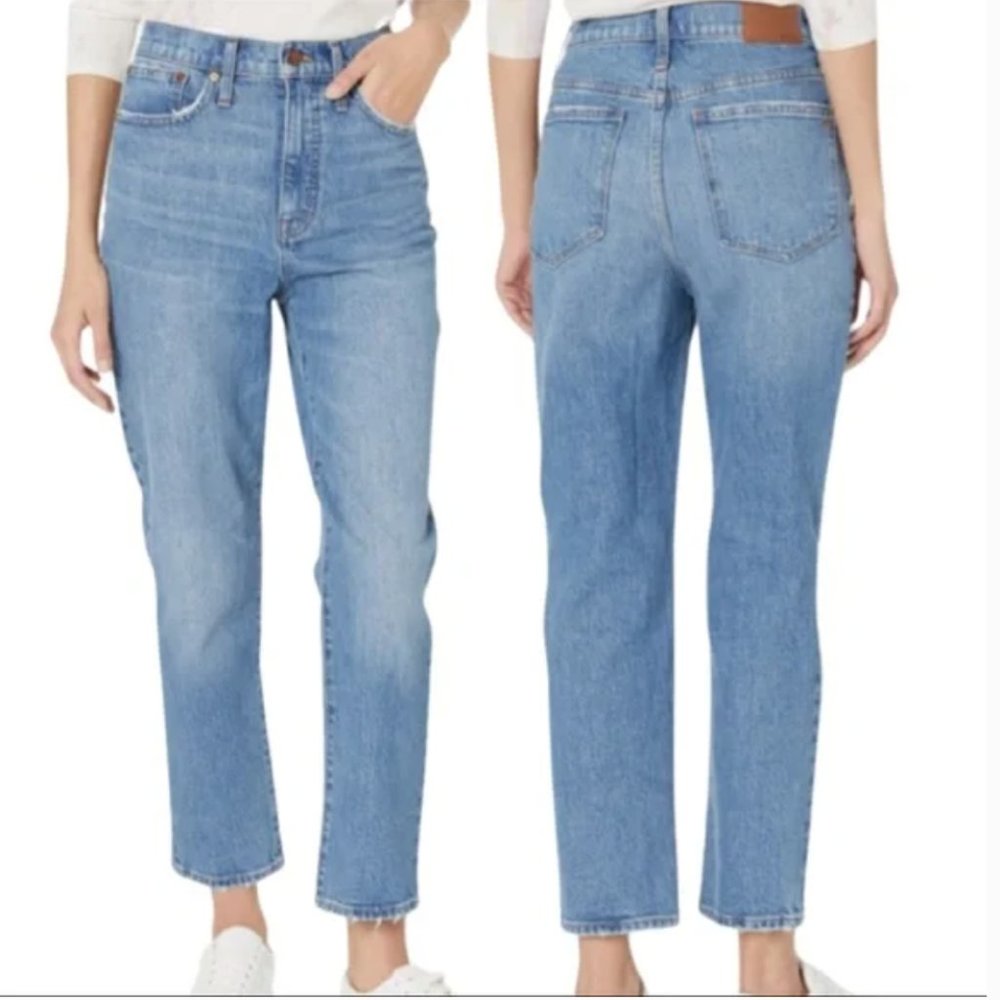 MADEWELL Classic Straight Leg with High Rise Jeans